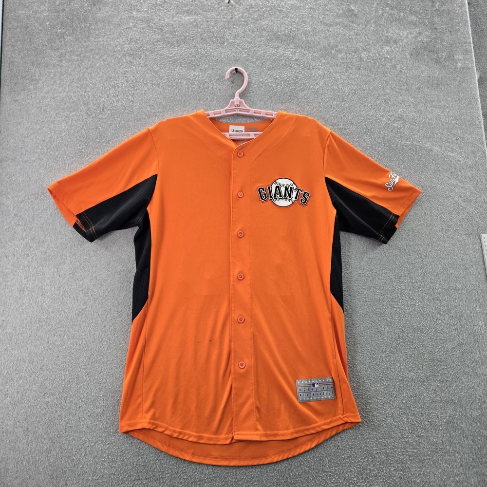 San Francisco Giants Men Jersey M Orange Buster Posey 28 TX3 Cool READ
